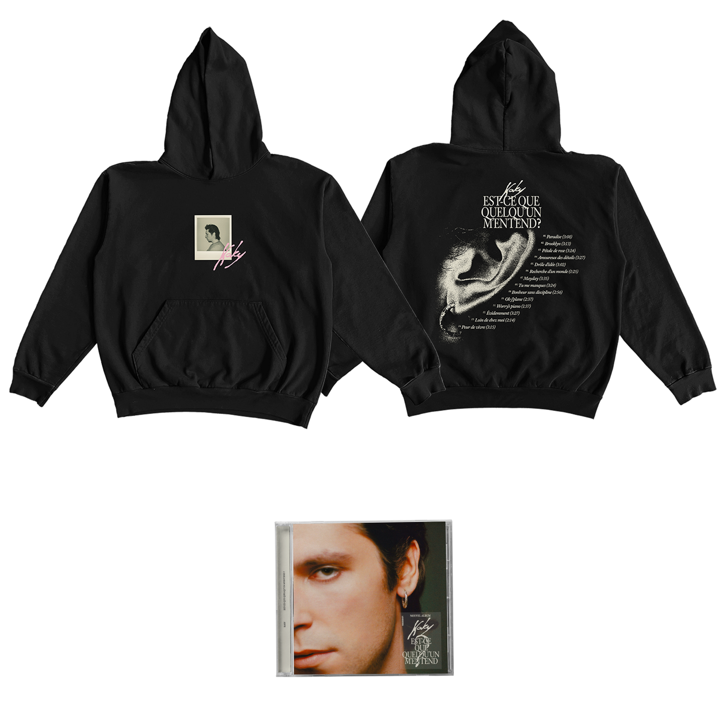 CD + Hoodie (Plusieurs visuels dispos !) "Est-ce que quelqu’un m’entend ?"